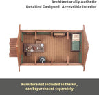 Cruck House and Cow shed - Medieval Wooden House Building Kit - DIY Building Puzzle Kit-Architecture & Engineering Assembly Set,Great Gift for People who Like Creative Play or RPG - Realistic