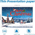 Uinkit 100 Sheets Thin Matte Presentation Paper Photo Double Sided 8.5x11 38lb 140gsm Printable on Both Sides Brochure Photos Picture Poster Playbill Flyer 6.5 Mil Coated for laser and Inkjet Printer