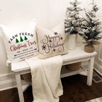10 Pieces Large Christmas Stencils for Painting on Wood, Reusable Merry Christmas Stencil Candy Cane Christmas Tree Farm Template Holiday Stencils for Wood Sign DIY Crafts (10Pieces large christmas-1)