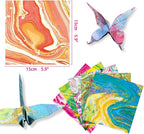 Square Origami Paper 6x6 Double Sided 50 Sheets 50 Colors 70GSM Origami Kit Japanese Chiyo Easy Fold Arts Crafts DIY Handwork Beginner Rock Color