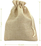 Palmhomee Pack of 25 Burlap Gift Bags with Drawstring Linen Jewelry Pouches Wedding Hessian Jute Bags for Birthday Jewelry and Treat Pouches Party Wedding Favors Gift Art and DIY Craft (6x8 Inch,