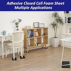 Foam Padding Sheets with Adhesive Backing - 1/4" Thick Self Stick Neoprene Insulation Foam,1/4 Inch Thick X 4 Inch Long X 4 Inch Wide (8, 1/4Inch x 4Inch x 4Inch)