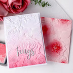 BAOFALI 3D Plastic Embossing Folders Rose for DIY Scrapbooking Photo Album Card Paper Craft Decoration for Card Making,Embossing Template Paper Card 6.3" L x 4.5" W Embossing Stencil