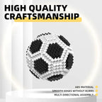 Soccer Building Block Set, Adults challenging STEM Block Decorations, Miniature 3D Educational Toys for Ages 14 15 16 and Above, (437 Pieces)