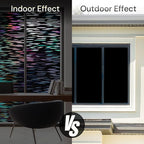rabbitgoo Window Privacy Film, Total Blackout Window Film, Stained Glass Heat Control Glass Thermal Sticker, Room Darkening Door Cover, Anti-UV Privacy Cling with Installation Tools, 23.6" x 78.7"