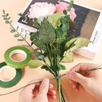 200 Pcs Floral Wire 26 Gauge Crafts Florist Green Floral Wire for Crafts Bouquet Stem Wreath Making Flower Arrangement Supplies (Green,14 Inch)
