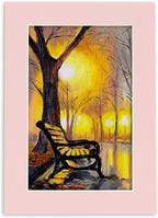 5x7 Mat for 8.5x11 Frame - Precut Mat Board Acid-Free Soft Pink 5x7 Photo Matte For a 8.5x11 Picture Frame, Premium Matboard for Family Photos, Show Kits, Art, Picture Framing, Pack of 100 Mats