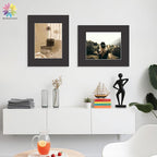 Mat Board Center, Pack of 25, 16x20 for 11x14 Black Mats - Acid Free, 4-ply Thickness, White Core - for Pictures, Photos, Framing