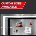 Diamond Life Magnetic Board - Memo & Vision Board for Home, Office, and Classroom - Magnet Board for Kids - Pre-drilled Mounting Screws Included (Black 24"x48")