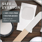 AMY HOWARD AT HOME Chalk-Based One Step Paint for Furniture, Cabinetry, Decor, Finish, and More | No Stripping, Sanding, or Priming | Ultra-Light Base | 16 Ounce | Italian Silver