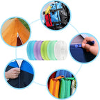 DOITEM 31 Yards 10 Pieces Sewing Zippers #3 Nylon Coil Zippers Assorted Zipper for Sewing with 40 Zipper Sliders for Tailor Sewing Crafts Supplies, 10 Color