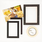 6x8 Mat for 8x10 Frame - Precut Mat Board Acid-Free Textured Black 6x8 Photo Matte for a 8x10 Picture Frame, Premium Matboard for Family Photos, Show Kits, Art, Picture Framing, Pack of 25 Mats