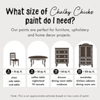 Chalky Chicks All-in-One Chalk Paint for Furniture or Cabinet - 8 Fl Oz - Matte Finish Alaskan Brown Bear for Metal, Wood Furniture Paint - No Sanding All-in-One for Home Decor & Crafts, USA Made