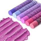 qianshan Soft Oil Pastels Set of 12 Colors,Non Toxic,Soft Texture Vibrant and Creamy Oil Crayons Pastels Art Supplies For Professional Artists Beginners Drawing.Orange&Purple