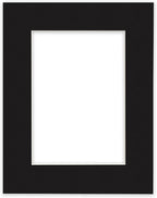 Craig Frames B221 Pre-cut Mat Board for 5x7 Print, 8x10, Smooth Black