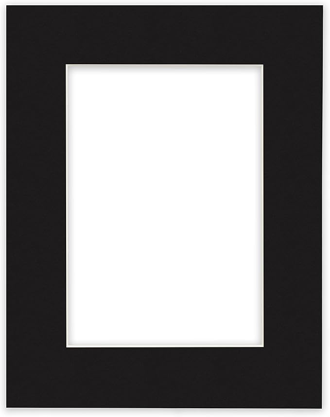Craig Frames B221 Pre-cut Mat Board for A2 Print, 19x25, Smooth Black