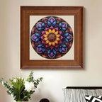 Wooden Puzzles for Adults, Mandala Jigsaw Puzzles 200 Piece, Unique Shapes Family Reunion Puzzle, Exquisite Packaging, Best Gift for Adults and Kids, Family Game, 11.2x11.2 in