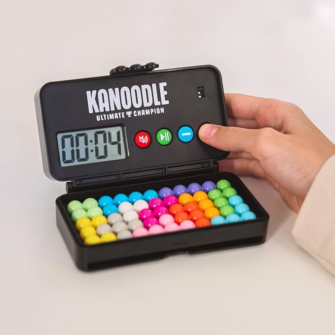 Educational Insights Kanoodle Ultimate Champion - 3D Brain Teaser Puzzle with Timer, Handheld Travel Games & Toys for Single Player, Challenging Logic Puzzles & Gifts for Kids, Teens & Adults Ages 7+