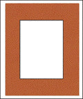 11x14 Mat Bevel Cut for 8.5x11 Photos - Acid Free Basketball Texture Precut Matboard - For Pictures, Photos, Framing - 4-ply Thickness