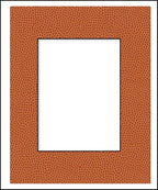 Pack of 25 Acid Free 11x14 Mats Bevel Cut for 8.5x11 Photos - Basketball Texture Precut Matboards For Pictures, Photos, Framing - 4-ply Thickness