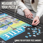 Puzzle Mat for Jigsaw Puzzle Fits 1500 1000 500 Piece Puzzles Roll-Up Puzzle Mat for Adults Kids Storage & Transport by Amuzi