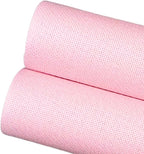 2 Sheets of Pink 14 Count Aida Cloth – 18 x 18 Inch Pre-Cut Fabric Squares – Cross Stitch Fabric – 100% Cotton – Ideal for Needlework & Embroidery – The Knotty Unicorn