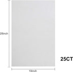 Aida Cloth 25 Count Cross Stitch Fabric,19×28inch (25CT,White)