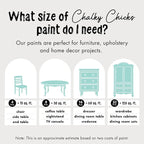 Chalky Chicks All-in-One Chalk Paint for Furniture or Cabinet - 8 Fl Oz - Matte Finish Riptide (Green Blue) for Metal, Wood Furniture Paint - No Sanding All-in-One for Home Decor & Crafts, USA Made