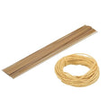 uxcell 50Pcs 2 Gauge Floral Wire, 15.75" Length Flower Stem Wires with 0.08" x 32.8ft Twine for Wreath Making, Flower Arrangement, Yellow