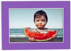 5x7 Mat for 8.5x11 Frame - Precut Mat Board Acid-Free Show Kit with Backing Board, and Clear Bags Purple 5x7 Photo Matte Made to Fit a 8.5x11 Picture Frame Matboard for Framing, Pack of 25 Mats