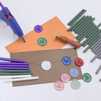 52pcs White Sealing Wax Sticks for Seal Stamp, Premium Glue Gun Sticks for Envelope Letter, Wedding Invitation Craft Adhesive, Great Gift Ideas (Mini Size)