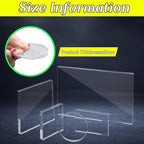 5 Pieces Clear Stamp Blocks Set, Clear Acrylic Stamping Blocks Tool Acrylic Blocks with Grid Lines for Wedding Photography Props Crafts Making
