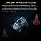 Yahboom Raspberry Pi 5 8GB for AI Robot Car,Supports RVIZ Simulation ROS2,TOF Lidar,SLAM Mapping Navigation, Tracking and Obstacle Avoidance (Ultimate Ver Without Pi5)
