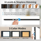 TOHETO A2 Light Pad 25.2''x18.4'', Large Magnetic LED Light Board for Diamond Painting, 3-Color Modes Light Box for Tracing, 6-Level & Stepless Dimmerable Diamond Art Light Table for Drawing,Sketching