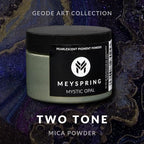 MEYSPRING Mystic Opal - Two Tone Green Mica Powder for Resin Art - Pigment Powder for Dyes - Color Shifting Dye - Resin Art Pigment Set - 50g