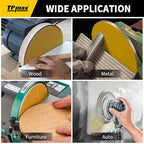 6-Inch 320-Grit Gold PSA Sanding Discs, 50 Pack – Pro-Grade Self-Adhesive Stickyback Sandpaper with Quick-Release Tabs for DA Sander, Ultra-Fine Automotive/Wood/Metal Sanding