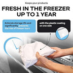 White Freezer Paper 18" x 13200" (1100 feet) with Cutter - USA-made Large Freezer Paper Roll for Meat & Fish - Poly-Coated Food Wrapping Material for Freezing by IDL Packaging