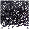 The Crafts Outlet 1,440pc Flatback Acrylic Rhinestones Round 3mm (10ss) Jet Black
