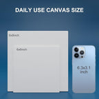 Artkey Canvas Panels 6x6 Inch 12-Pack, 10 oz Primed 100% Cotton White Blank Canvases for Painting, Square Flat Canvas Board for Oil Acrylics Watercolor & Tempera Paints