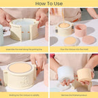 BOOWAN Nicole Simple Style Candle Vessels Silicone Mold, Candle Jar Mould for Jesmonite Concrete Cement DIY Handmade Home Decoration