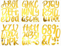 Outus 576 Pieces 8 Sheets Letters Stickers Self Adhesive Vinyl Letter Alphabet Number Stickers Mailbox Numbers Sticker, Decals for Classroom Decor, Sign, Door