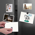 DIYMAG Adhesive Magnetic Sheets - |Each 20x20x2mm| (110 PCS) Align Image with The Magnetics Sheet,Then,Tear Off The Protective Film to Stick The Images on Surface of Binder