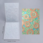 BAOFALI 3D Embossing Folder for Card Making,Beautiful Sunflower Plastic Texture Fades Embossing Folder Template for Scrapbooking Cardstock Album DIY Decoration Paper Crafting 6.3x4.5inch