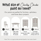 Chalky Chicks All-in-One Chalk Paint for Furniture or Cabinet - 4 Fl Oz - Matte Finish Wolf Gray (Gray/Beige) for Metal, Wood Furniture Paint - No Sanding All-in-One for Home Decor & Crafts, USA Made