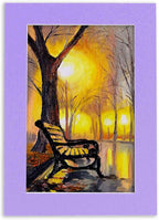 5x7 Mat for 8.5x11 Frame - Precut Mat Board Acid-Free Light Purple 5x7 Photo Matte For a 8.5x11 Picture Frame, Premium Matboard for Family Photos, Show Kits, Art, Picture Framing, Pack of 100 Mats