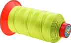 Mandala Crafts Tex 350 Bonded Nylon Thread for Sewing - 415 YDs T350 Heavy Duty Lime Green Nylon Thread Upholstery Thread for Leather Jeans Weaving, T350 #346 210D/15