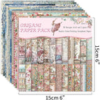 Origami Paper Kit 100 Sheets 70GSM 6 Inch Square Double Sided Color 100 Vivid Solid Colors for Hand Crafts Origami Paper Arts Creativity.Sweet Flower Fairy