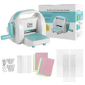 Mini Die Cutting & Embossing Machine by Joelver Maker, 3 Inch Opening, Scrapbooking Starter Kit (Blue)