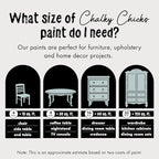 Chalky Chicks All-in-One Chalk Paint for Furniture or Cabinet - 8Fl Oz - Matte Finish Cancun Blue (Light Blue) for Metal, Wood Furniture Paint - No Sanding All-in-One for Home Decor & Crafts, USA Made