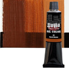 Soho Urban Artist Oil Paint - Burnt Sienna, 170 ml Tube - Best Valued Oil Colors for Painting, Excellent Pigment Load